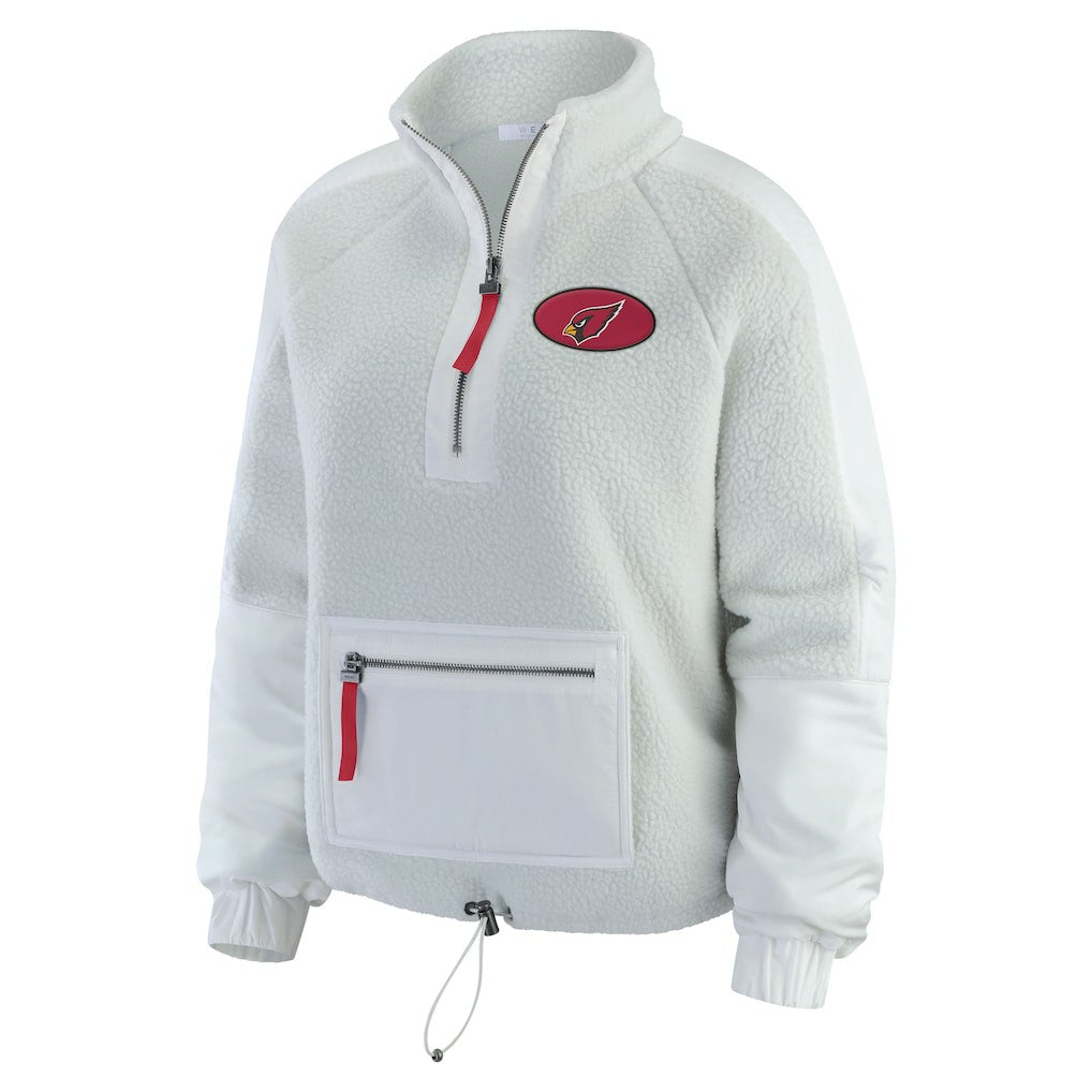 WEAR by Erin Andrews Women's Polar Fleece Half-Zip Jacket - Arizona Cardinals Jackets