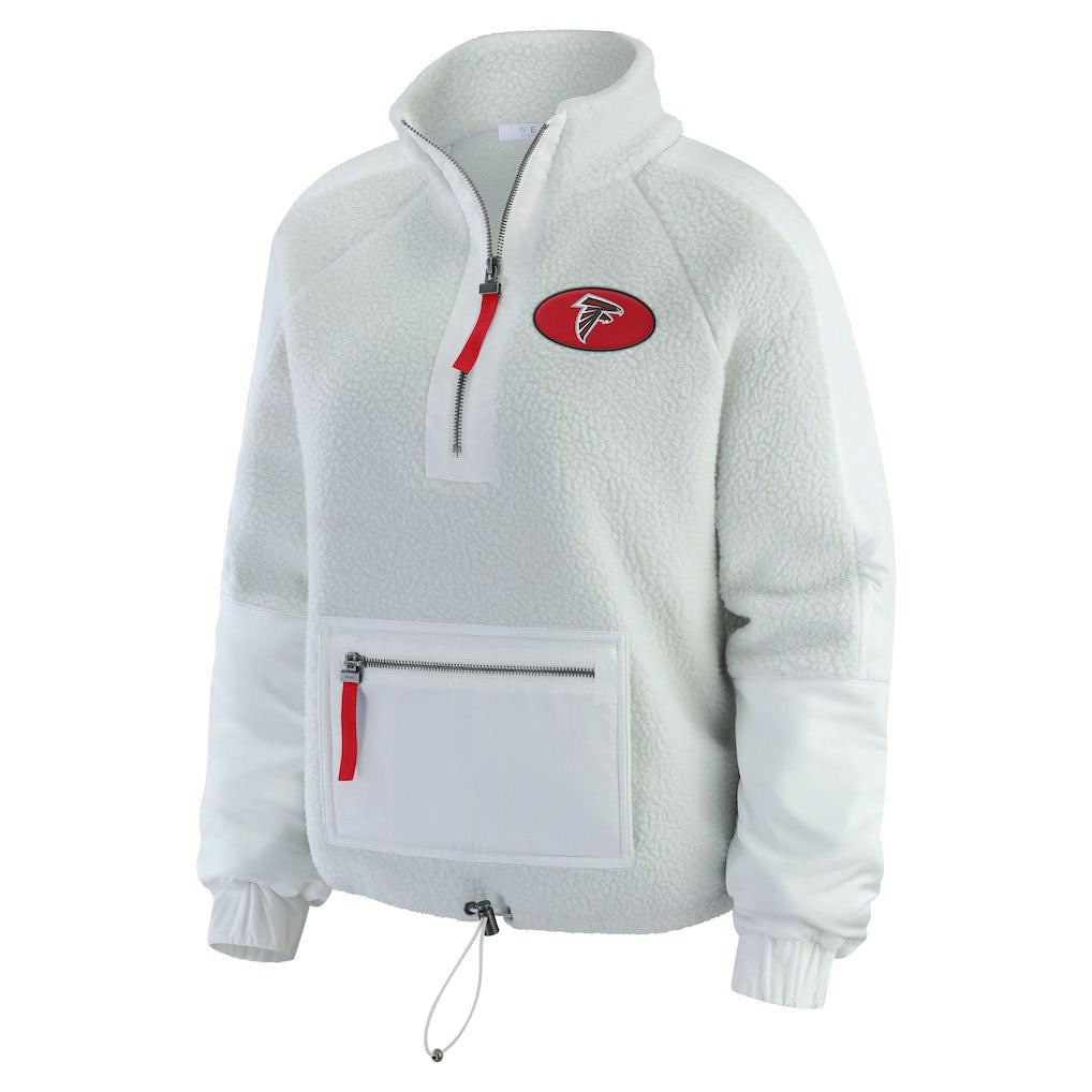 WEAR by Erin Andrews Women's Polar Fleece Half-Zip Jacket - Atlanta Falcons Jackets