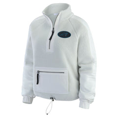 WEAR by Erin Andrews Women's Polar Fleece Half-Zip Jacket - Carolina Panthers Jackets