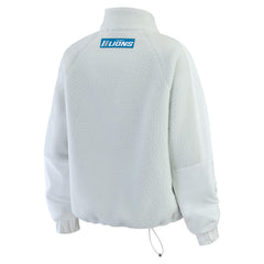 WEAR by Erin Andrews Women's Polar Fleece Half-Zip Jacket - Detroit Lions Jackets