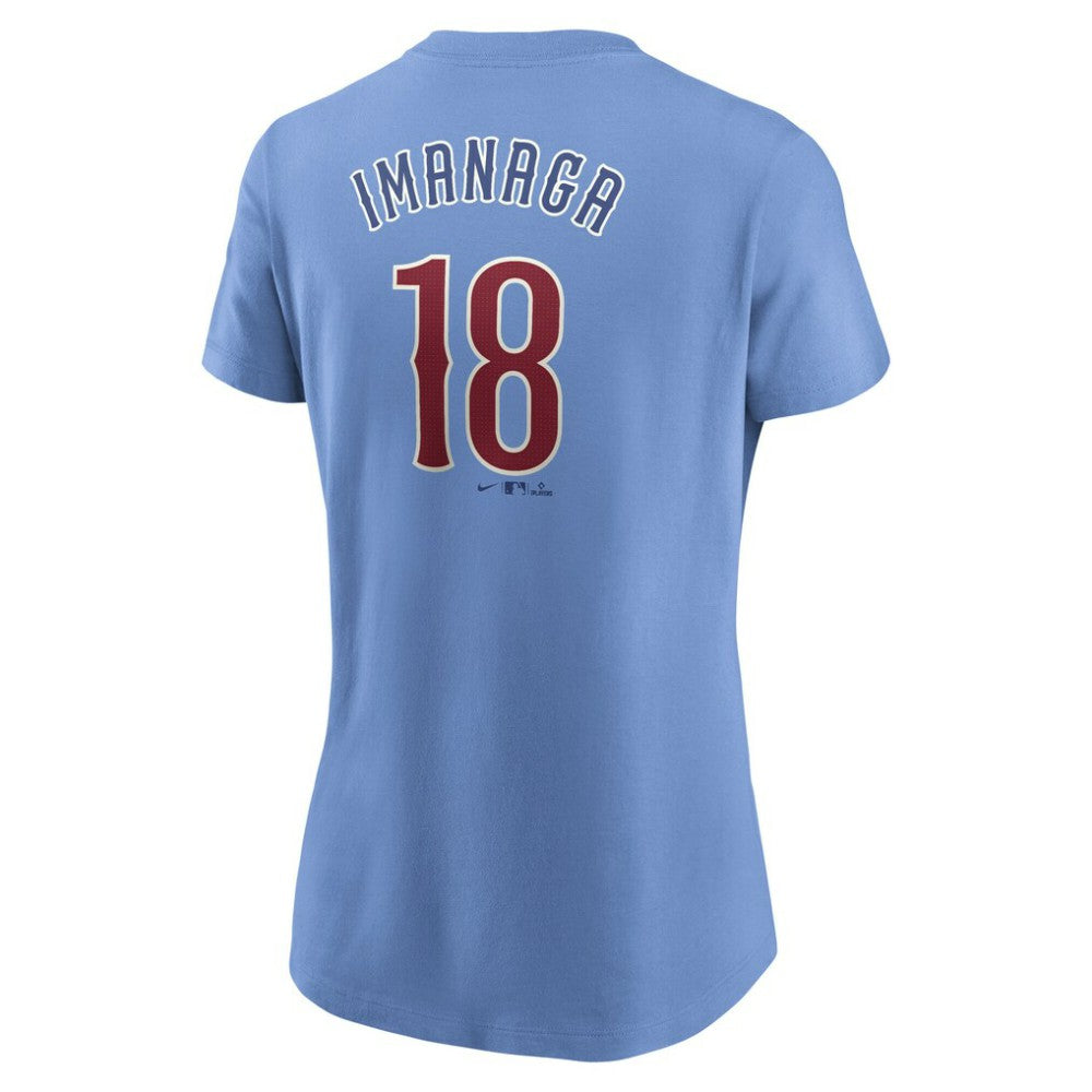 Light Blue Shōta Imanaga Chicago Cubs Nike Women's Cooperstown Collection Fuse Name & Number T-Shirt