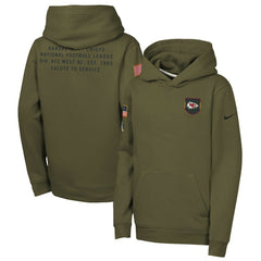Youth 2025 Salute to Service Club Fleece Hoodie - Kansas City Chiefs Hoodies