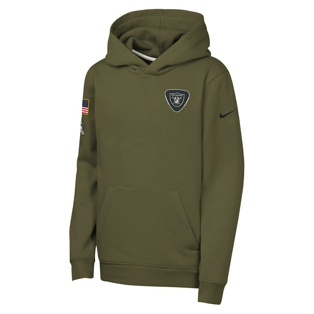 Youth 2025 Salute to Service Club Fleece Hoodie - Las Vegas Raiders Hoodies