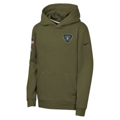 Youth 2025 Salute to Service Club Fleece Hoodie - Las Vegas Raiders Hoodies