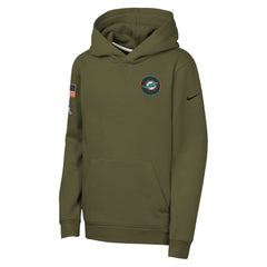 Youth 2025 Salute to Service Club Fleece Hoodie - Miami Dolphins Hoodies