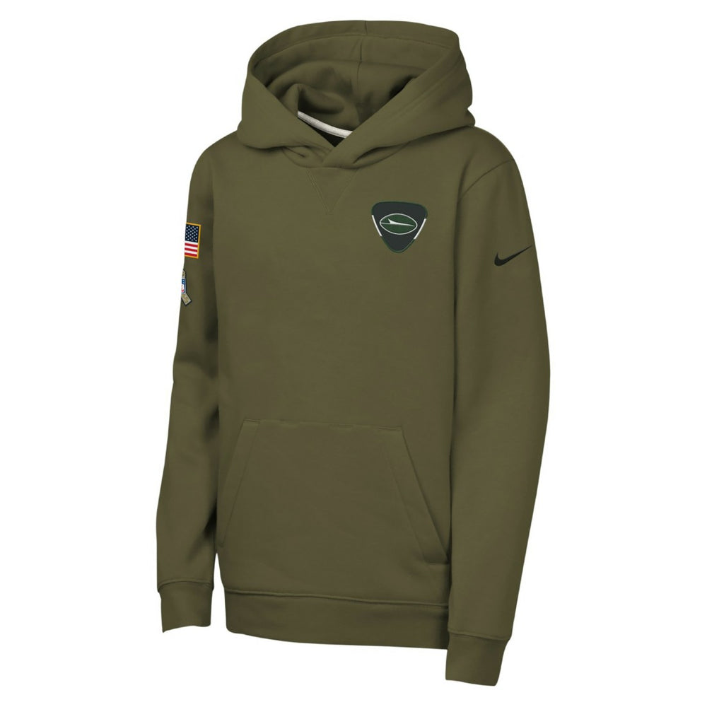 Youth 2025 Salute to Service Club Fleece Hoodie - New York Jets Hoodies