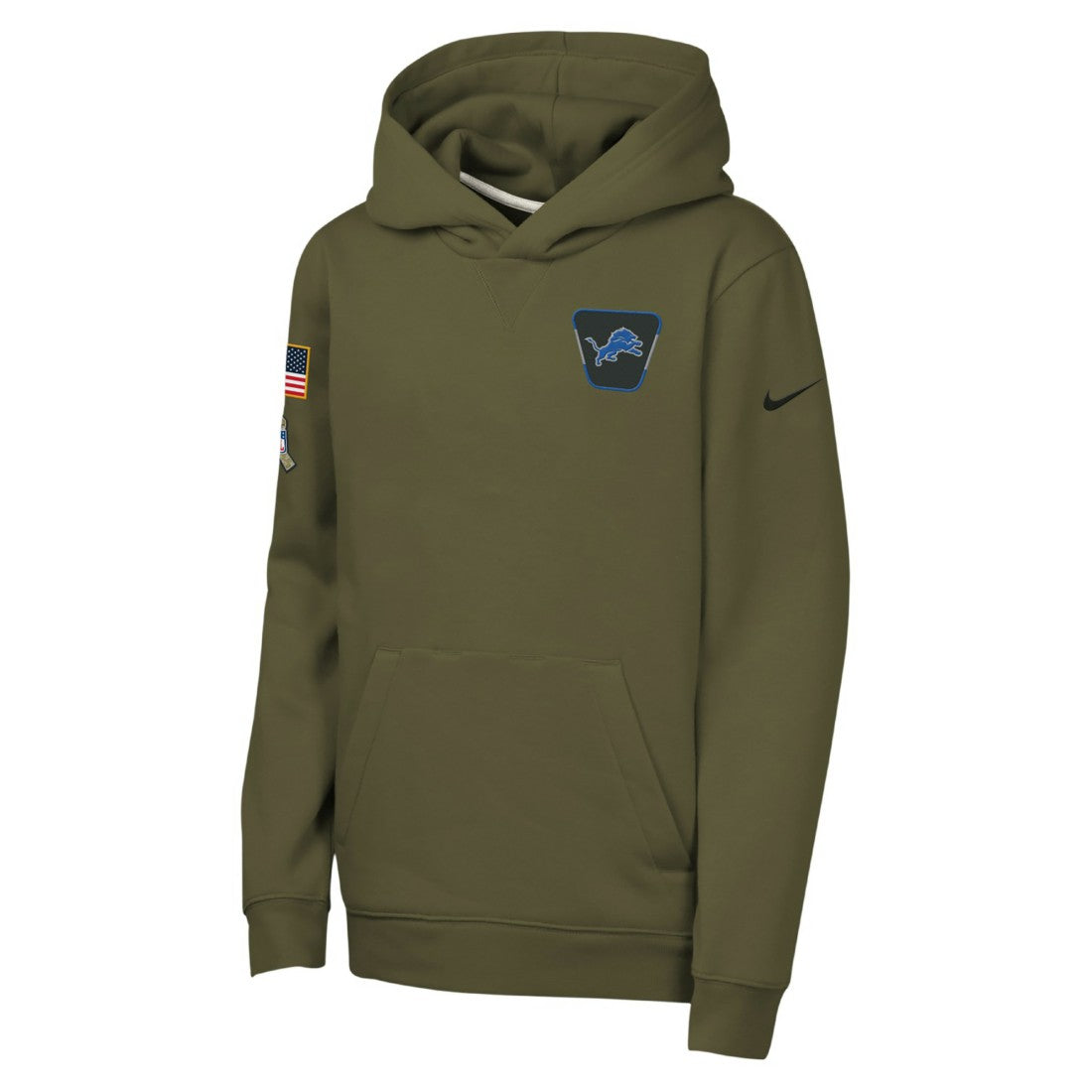 Youth 2025 Salute to Service Club Fleece Hoodie - Detroit Lions Hoodies