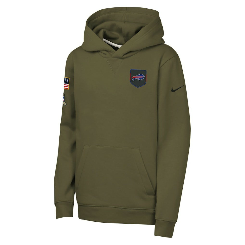 Youth 2025 Salute to Service Club Fleece Hoodie - Buffalo Bills Hoodies