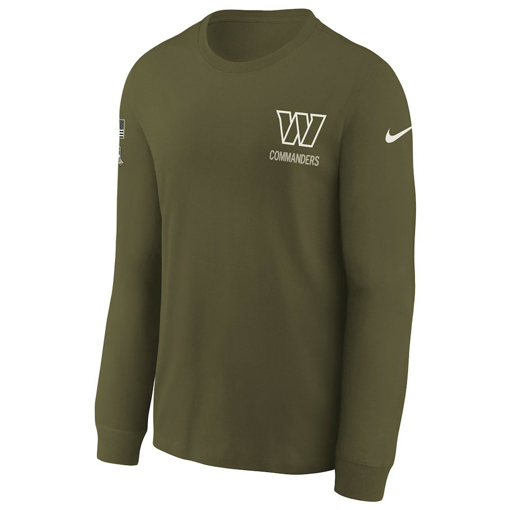 Youth 2025 Salute to Service Sideline Long Sleeve T-Shirt - Washington Commanders T-shirts