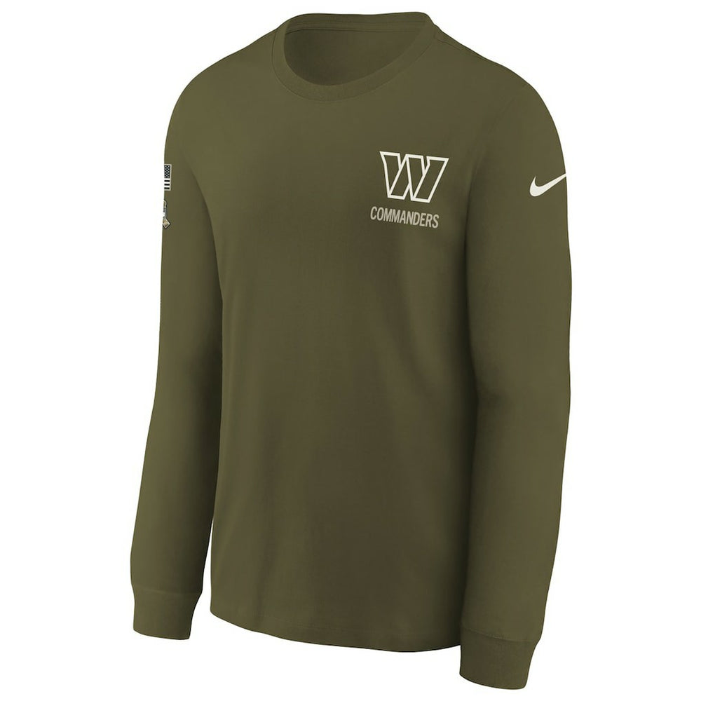 Youth 2025 Salute to Service Sideline Long Sleeve T-Shirt - Washington Commanders T-shirts