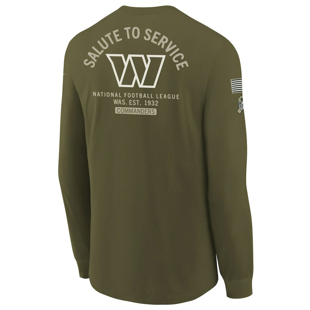 Youth 2025 Salute to Service Sideline Long Sleeve T-Shirt - Washington Commanders T-shirts