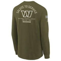 Youth 2025 Salute to Service Sideline Long Sleeve T-Shirt - Washington Commanders T-shirts