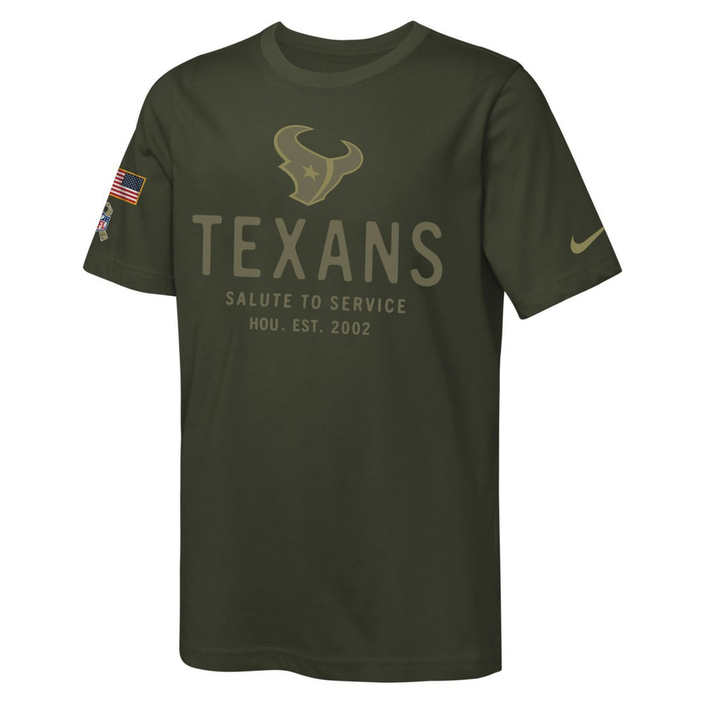 Youth 2025 Salute to Service Sideline Dri-FIT T-Shirt - Houston Texans T-shirts