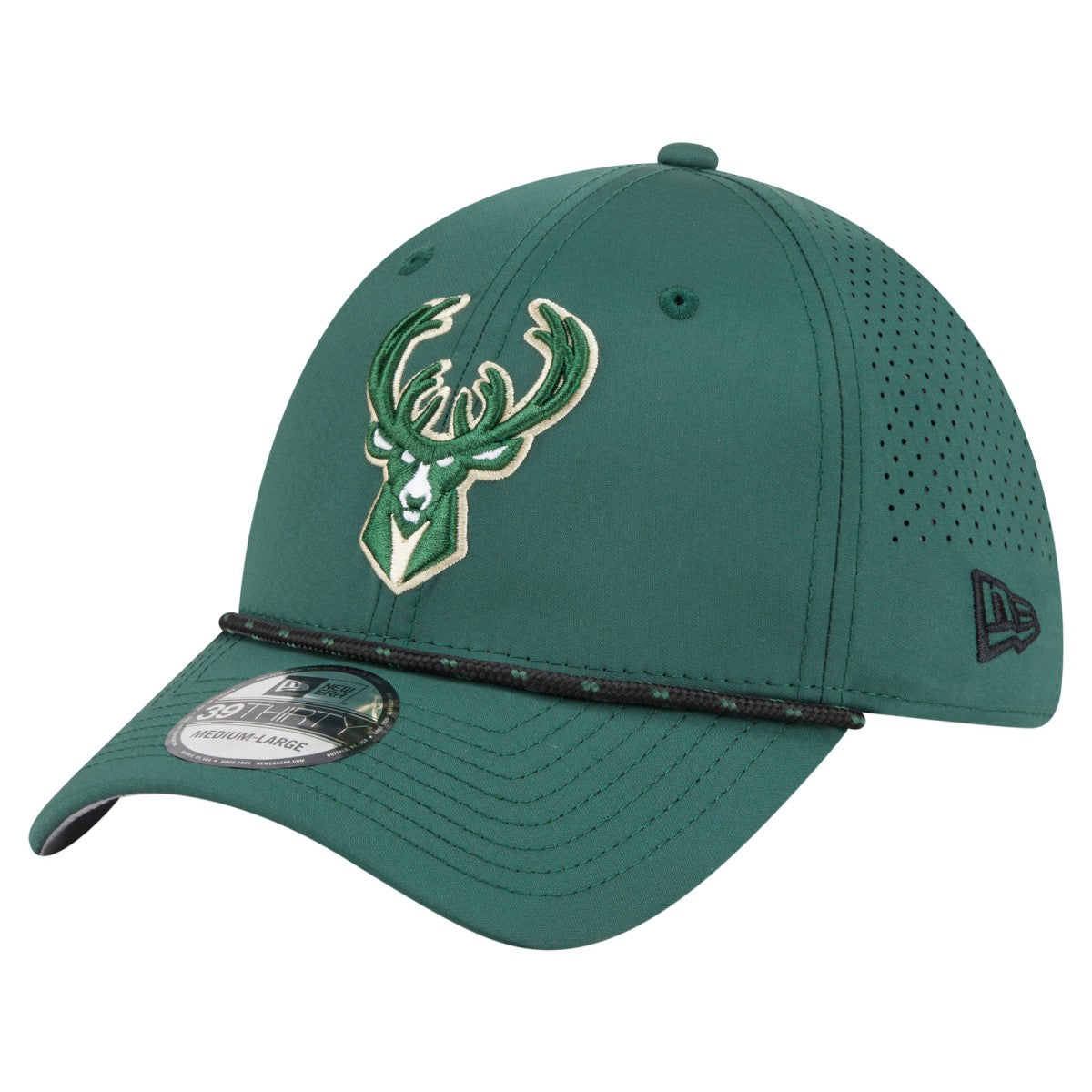 New Era Milwaukee Bucks Featherweight Poly Rope Flex 39Thirty Hat