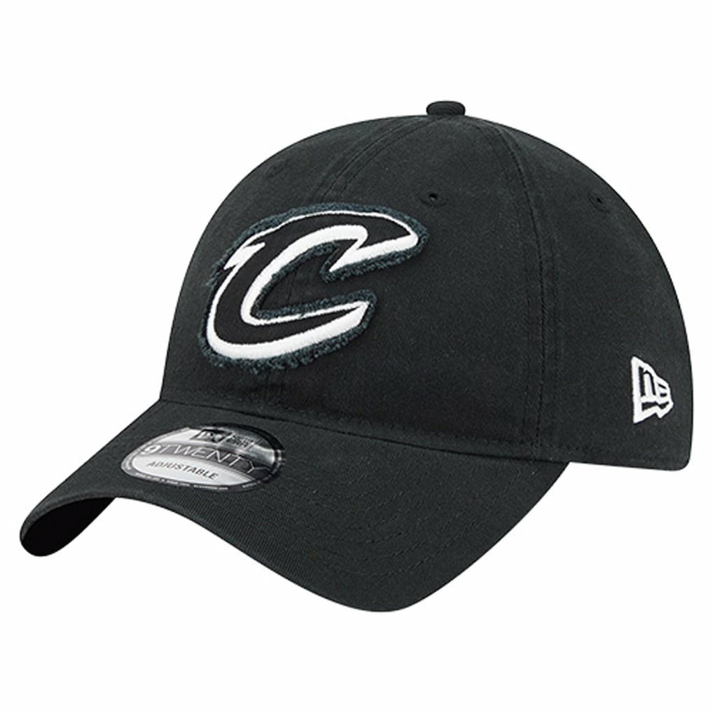 New Era Cleveland Cavaliers Stamp Fabric Applique 9TWENTY Adjustable Hat sale