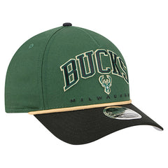 New Era Milwaukee Bucks Bold Arch COOLERA 9FORTY A-Frame M-Crown Adjustable Hat