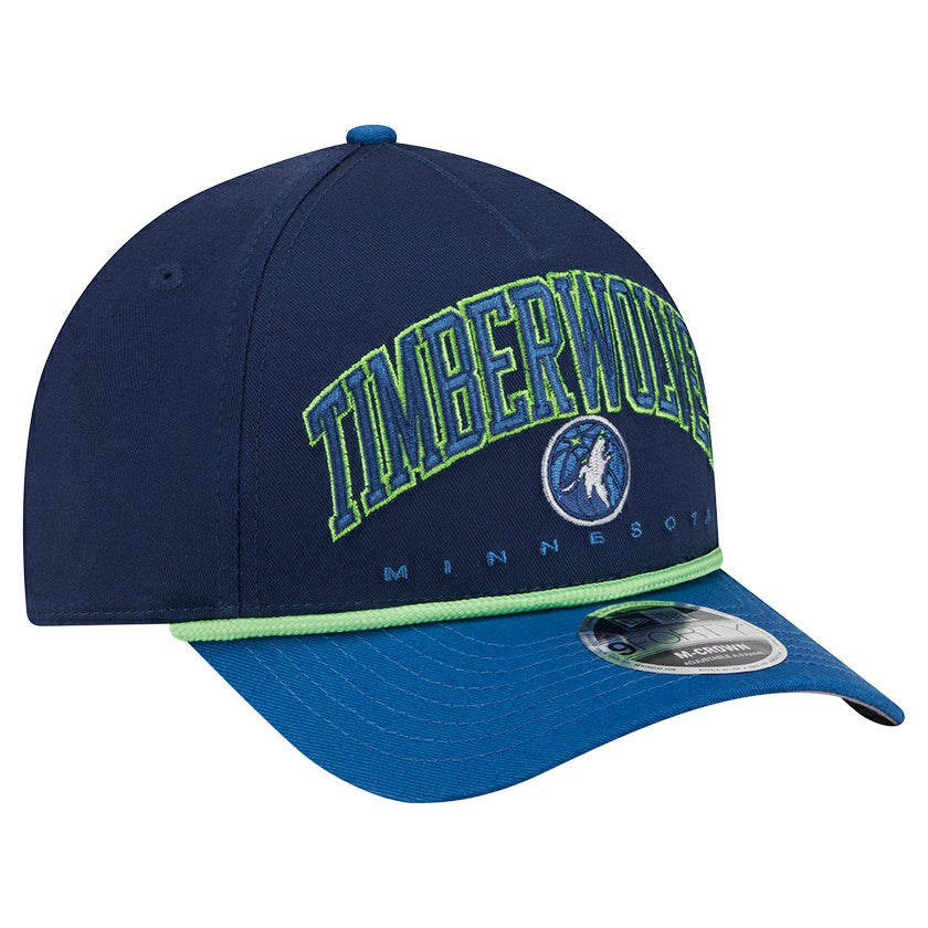 New Era Minnesota Timberwolves Bold Arch COOLERA 9FORTY A-Frame M-Crown Adjustable Hat