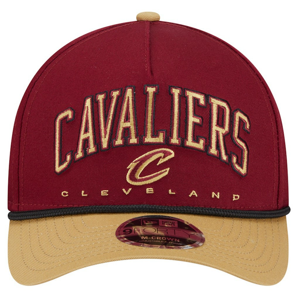 New Era Cleveland Cavaliers Bold Arch COOLERA 9FORTY A-Frame M-Crown Adjustable Hat sale
