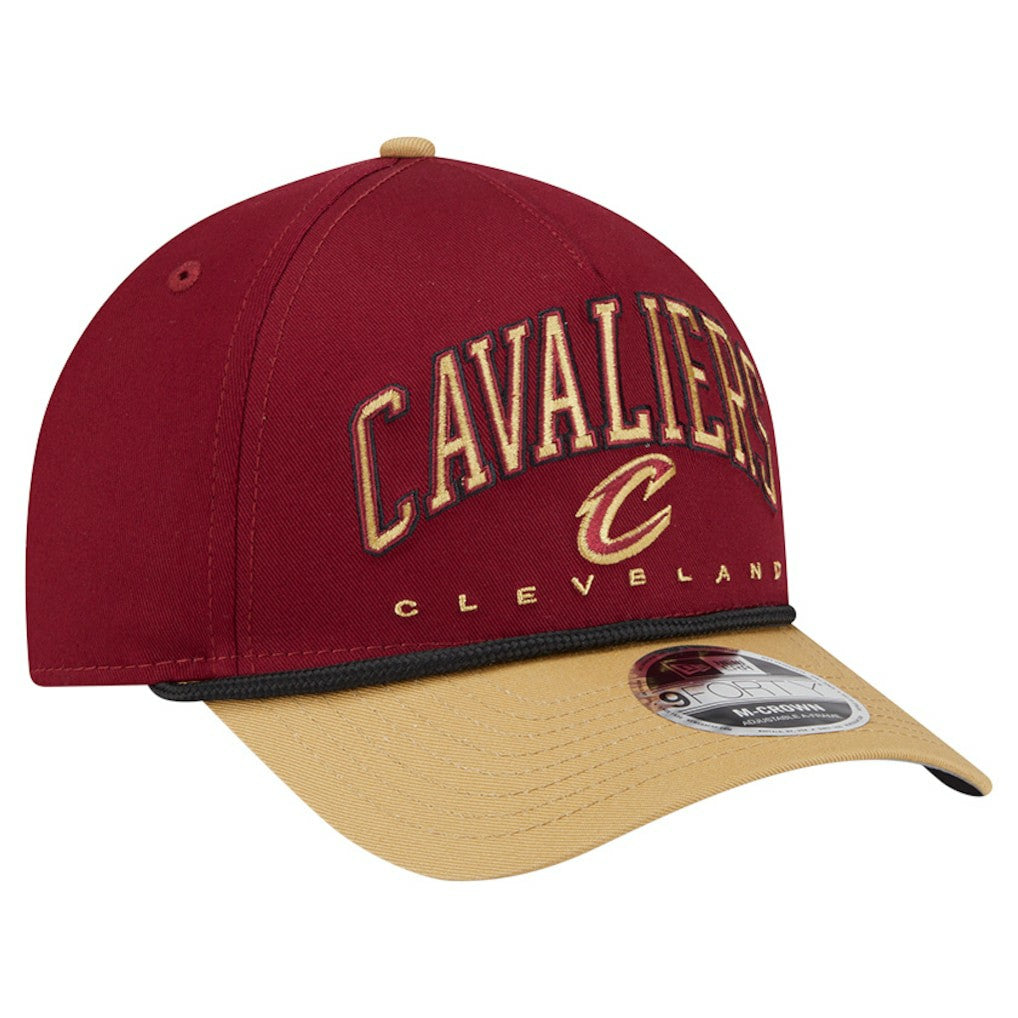 New Era Cleveland Cavaliers Bold Arch COOLERA 9FORTY A-Frame M-Crown Adjustable Hat sale