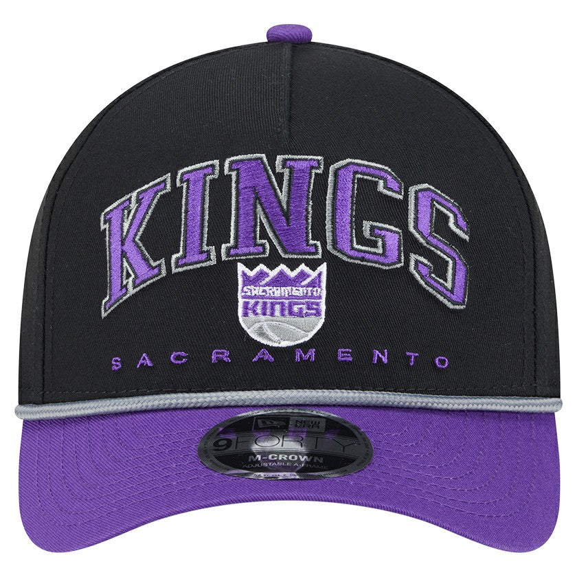 New Era Sacramento Kings Bold Arch COOLERA 9FORTY A-Frame M-Crown Adjustable Hat