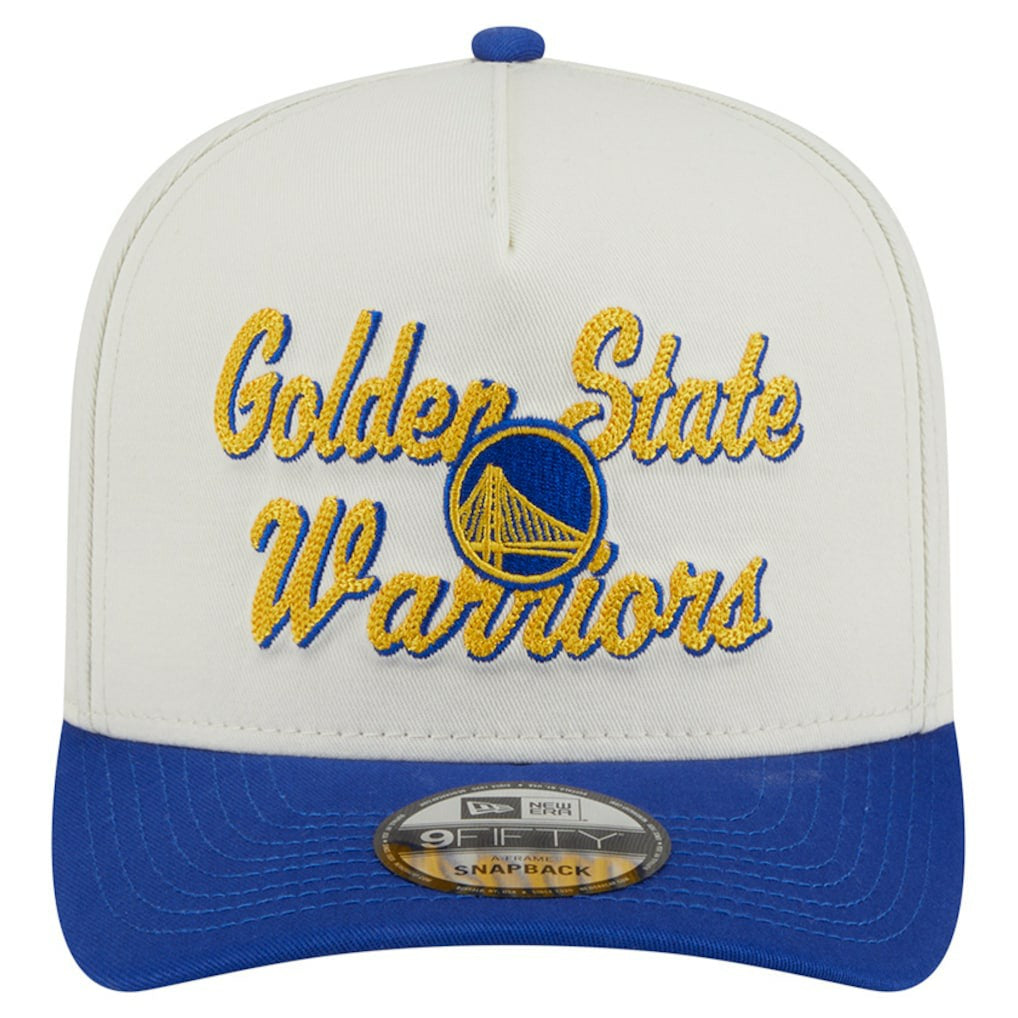 New Era Golden State Warriors Chainstitch 9FIFTY A-Frame Snapback Hat sale