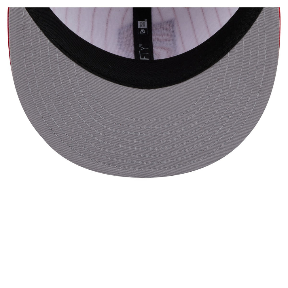 New Era Toronto Raptors Deceptor Pinstripe 9FIFTY Snapback Hat