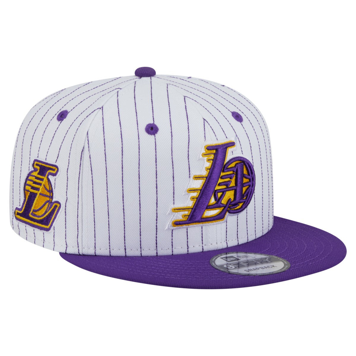 New Era Los Angeles Lakers Deceptor Pinstripe 9FIFTY Snapback Hat
