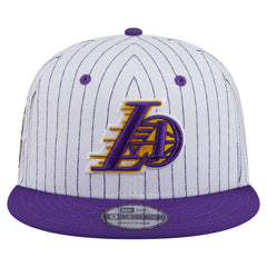 New Era Los Angeles Lakers Deceptor Pinstripe 9FIFTY Snapback Hat