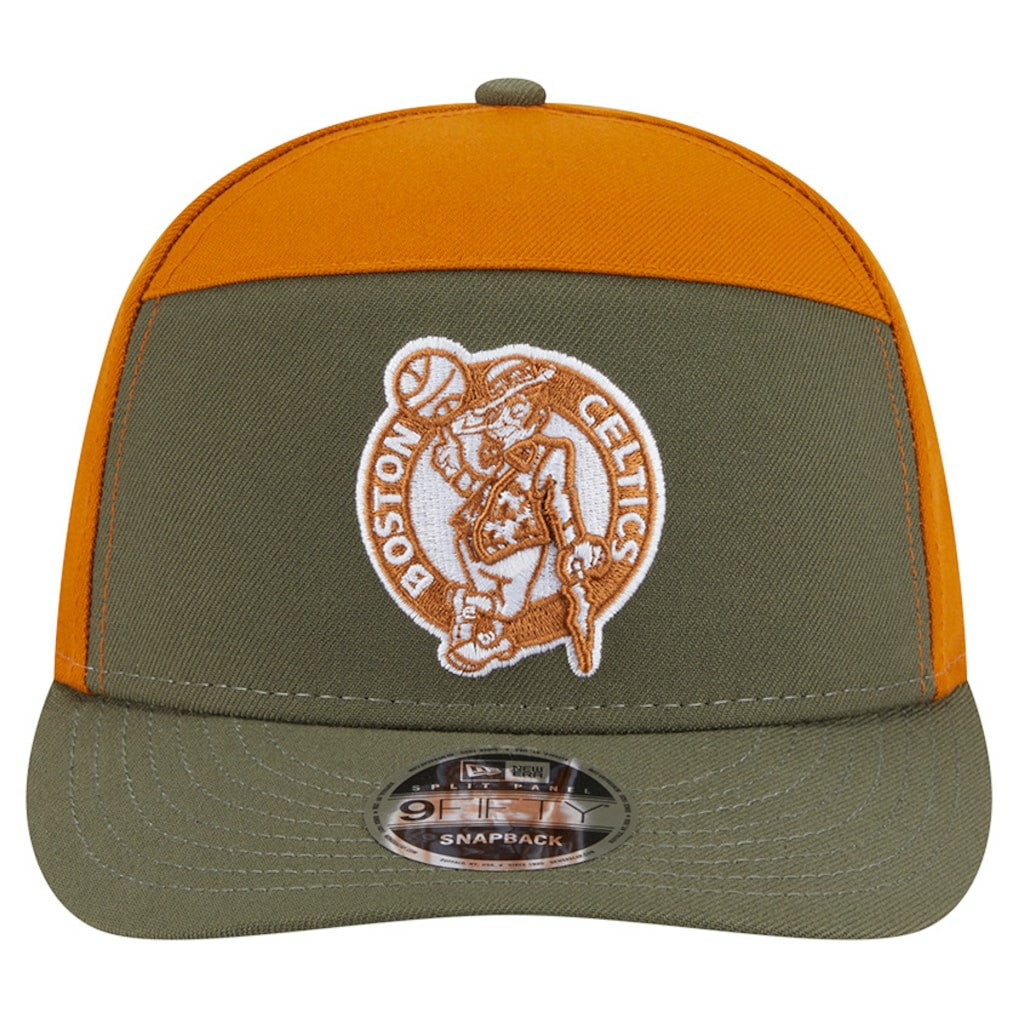 New Era Boston Celtics Two-Tone Color Pack Split Panel 9FIFTY Adjustable Hat