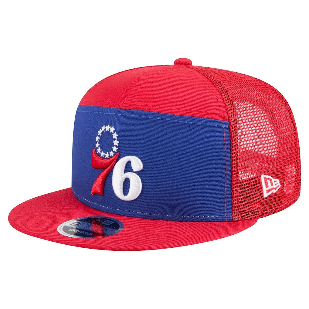 New Era Philadelphia 76ers Outdoor Split Panel 9FIFTY Snapback Hat