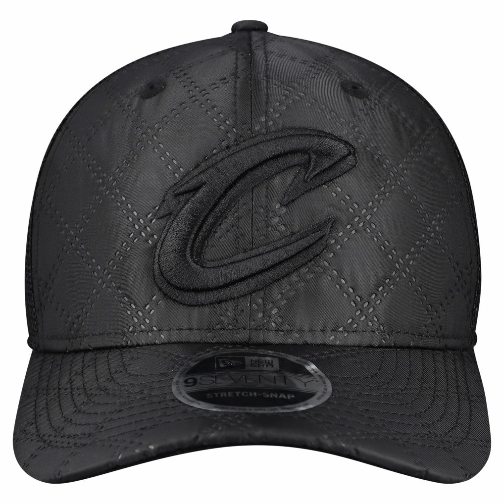 New Era Cleveland Cavaliers Quilted 9SEVENTY Trucker Adjustable Hat sale