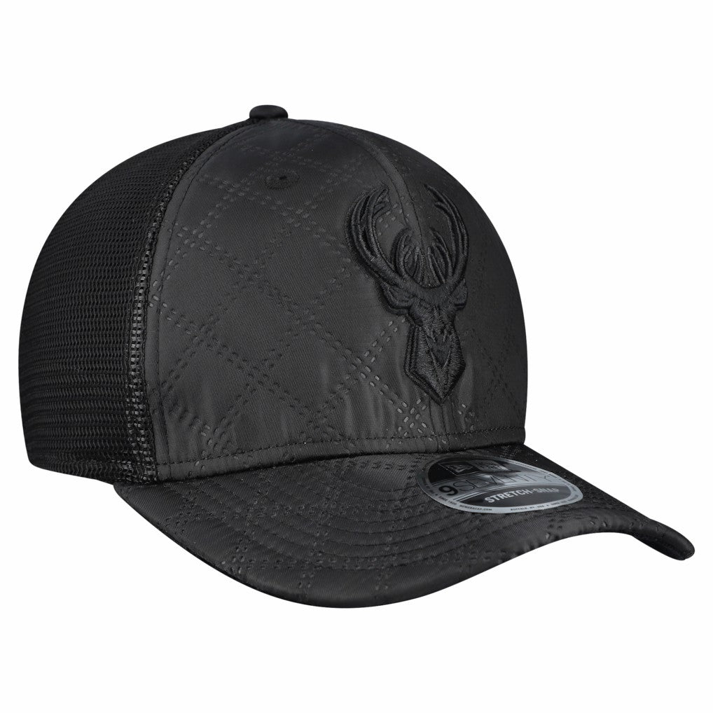New Era Milwaukee Bucks Quilted 9SEVENTY Trucker Adjustable Hat