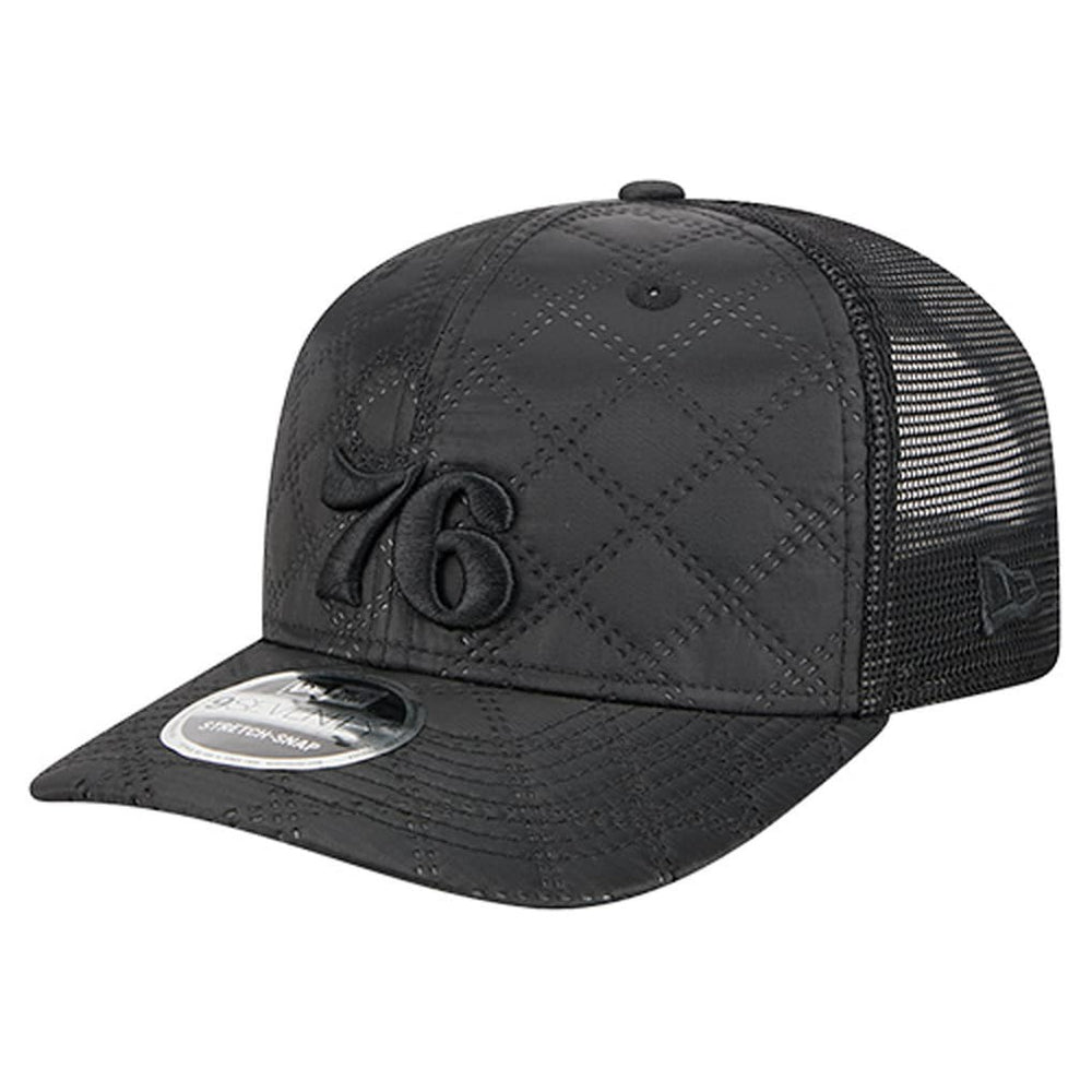 New Era Philadelphia 76ers Quilted 9SEVENTY Trucker Adjustable Hat
