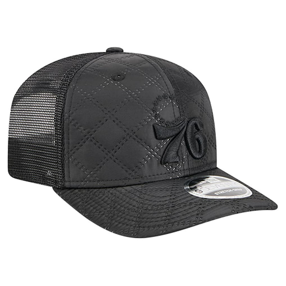 New Era Philadelphia 76ers Quilted 9SEVENTY Trucker Adjustable Hat