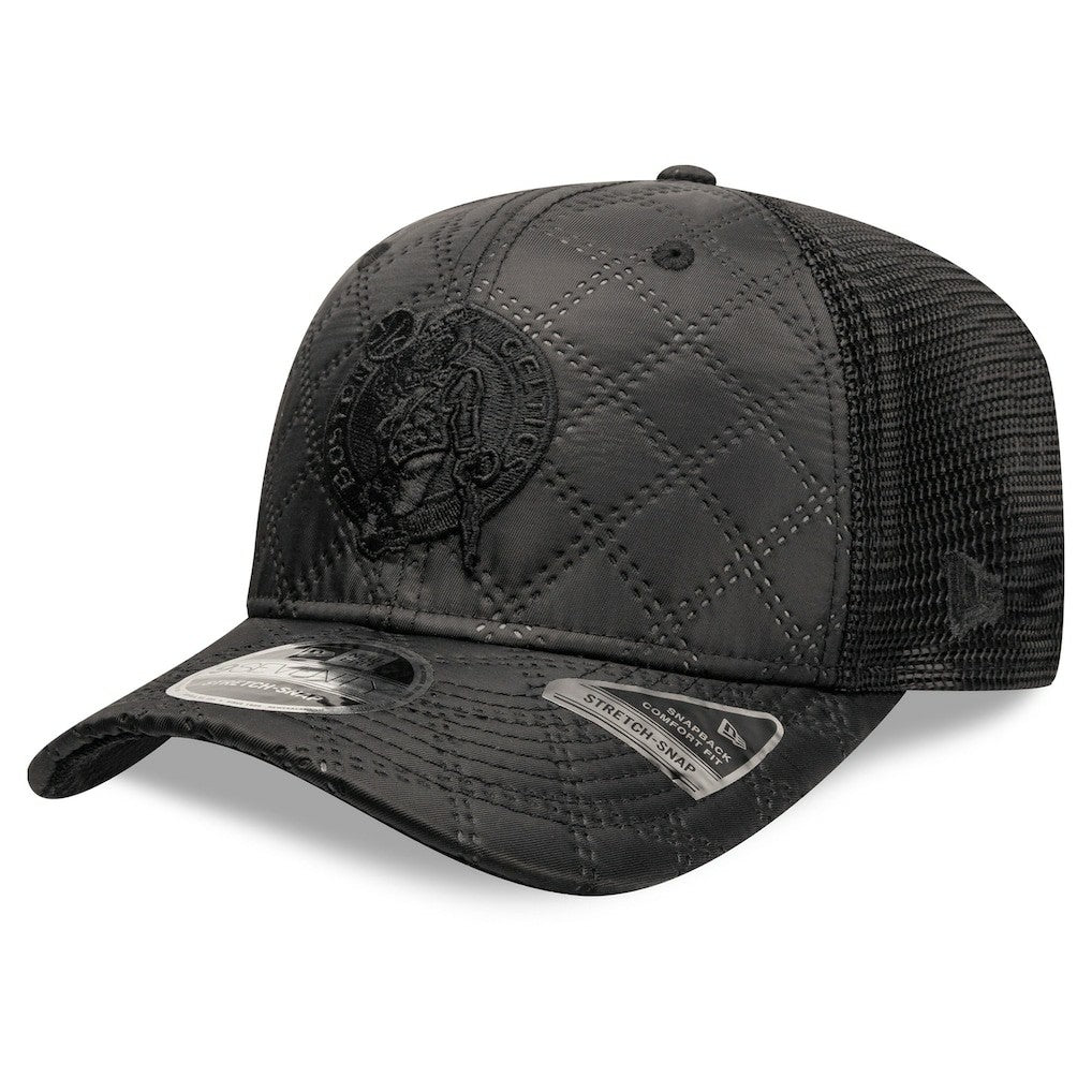 New Era Boston Celtics Quilted 9SEVENTY Trucker Adjustable Hat
