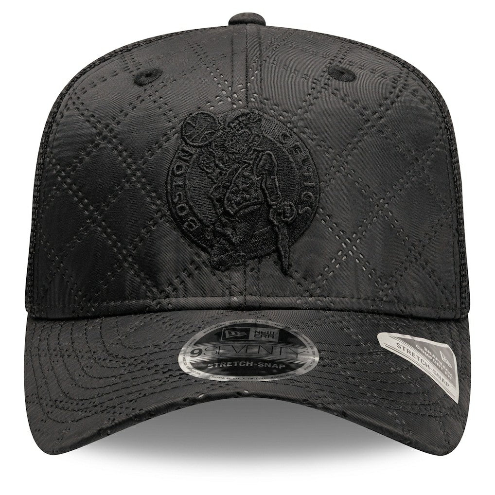 New Era Boston Celtics Quilted 9SEVENTY Trucker Adjustable Hat