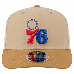 New Era Philadelphia 76ers Two-Tone 9SEVENTY Adjustable Trucker Hat