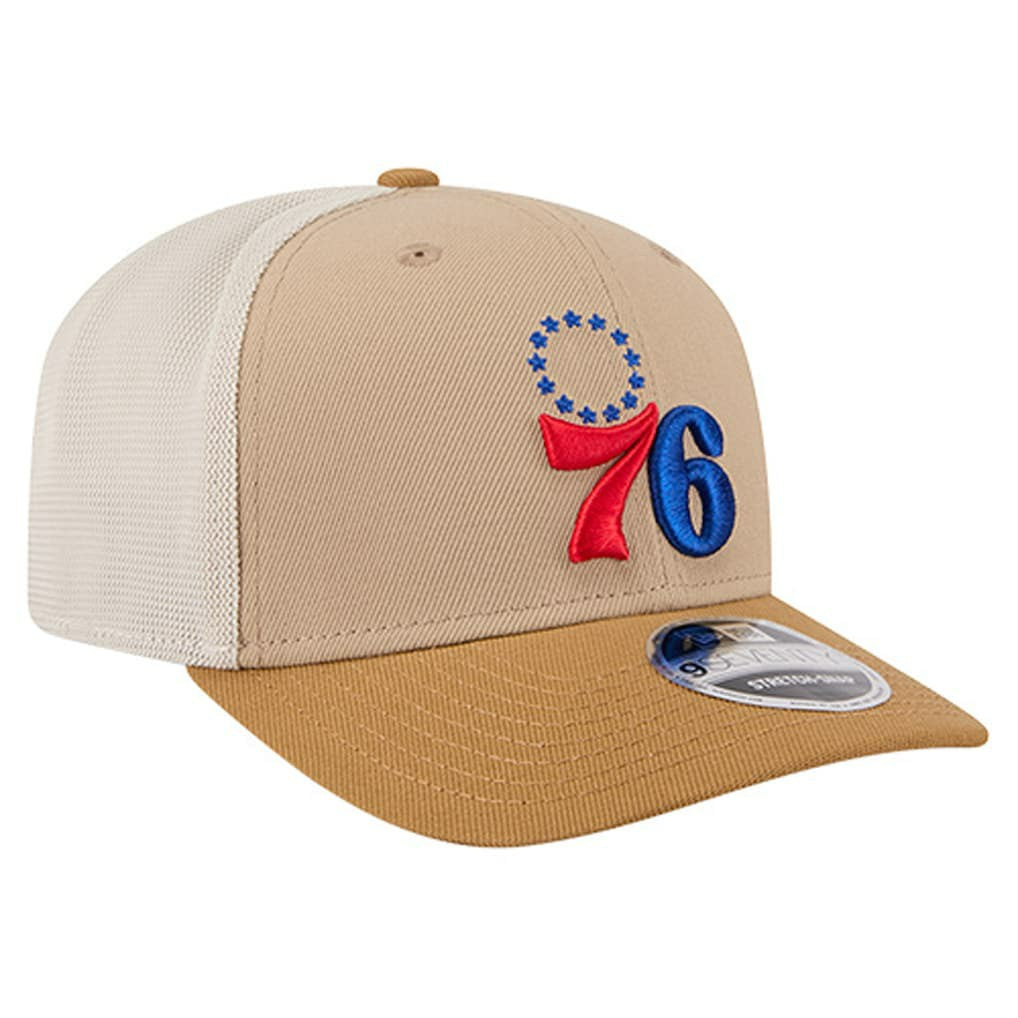 New Era Philadelphia 76ers Two-Tone 9SEVENTY Adjustable Trucker Hat