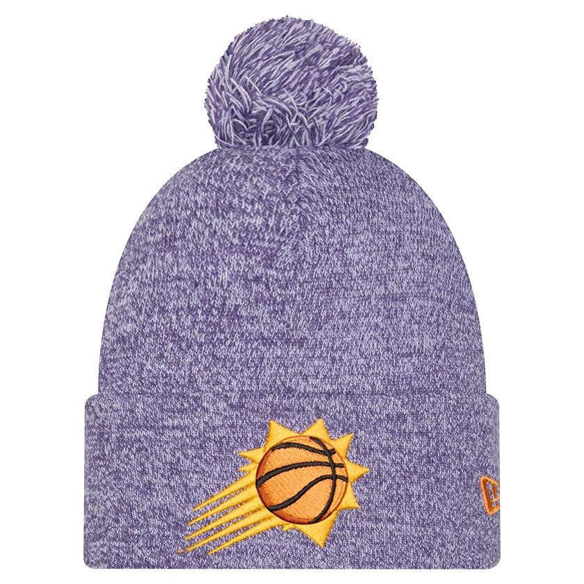 New Era Phoenix Suns Marled Cuffed Knit Hat with Pom