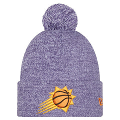 New Era Phoenix Suns Marled Cuffed Knit Hat with Pom