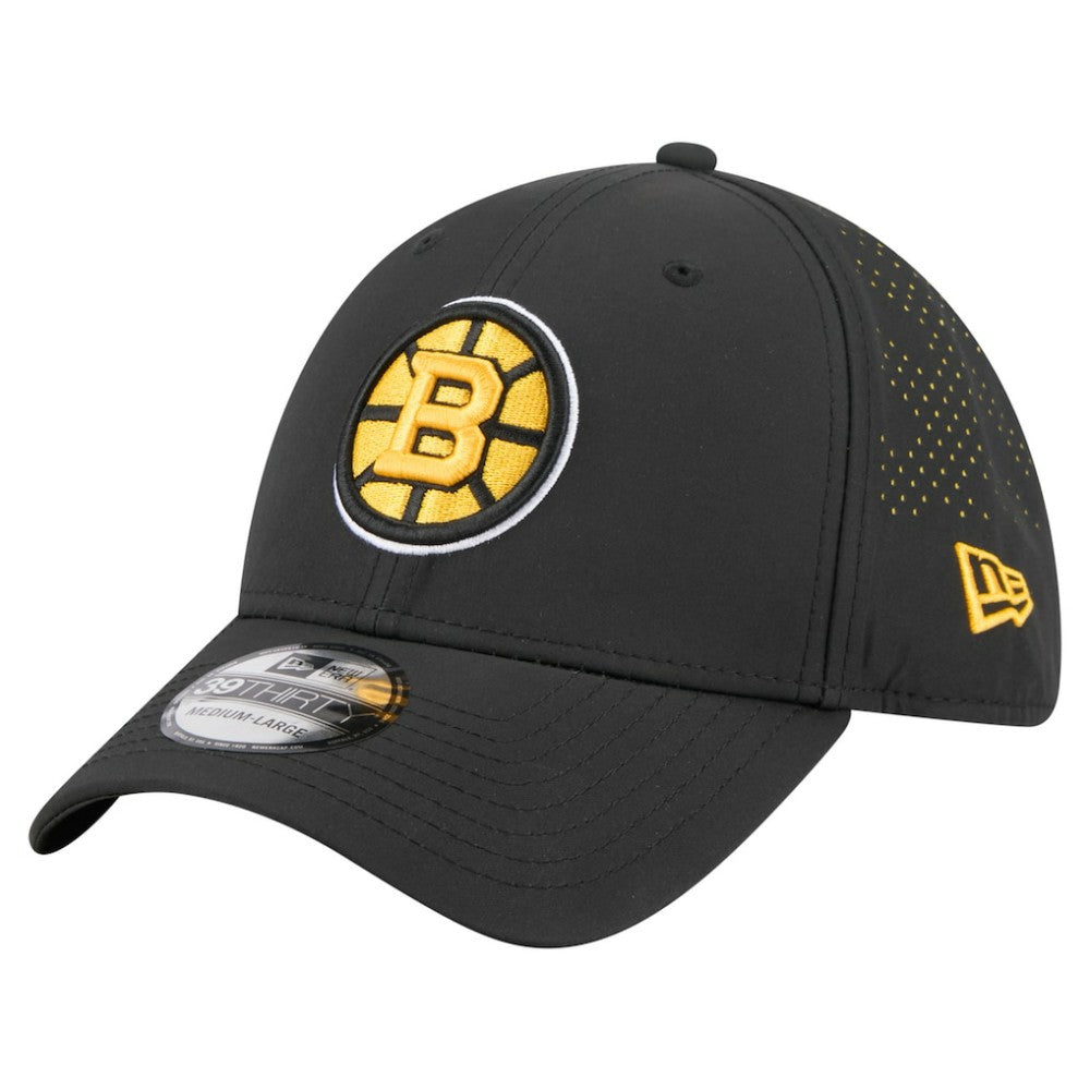 NHL Boston Bruins New Era Night 39THIRTY Flex Hat