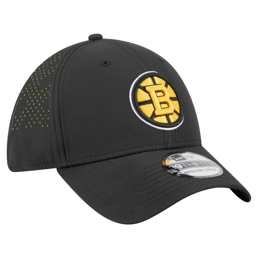 NHL Boston Bruins New Era Night 39THIRTY Flex Hat