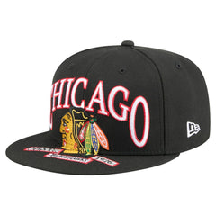 NHL Chicago Blackhawks New Era Oversized Vintage Arch 59Fifty Fitted Hat