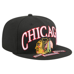 NHL Chicago Blackhawks New Era Oversized Vintage Arch 59Fifty Fitted Hat
