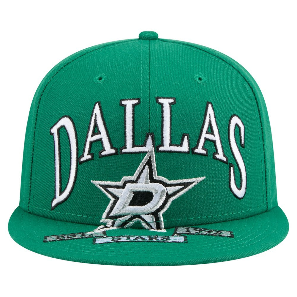 NHL Dallas Stars New Era Oversized Vintage Arch 59Fifty Fitted Hat