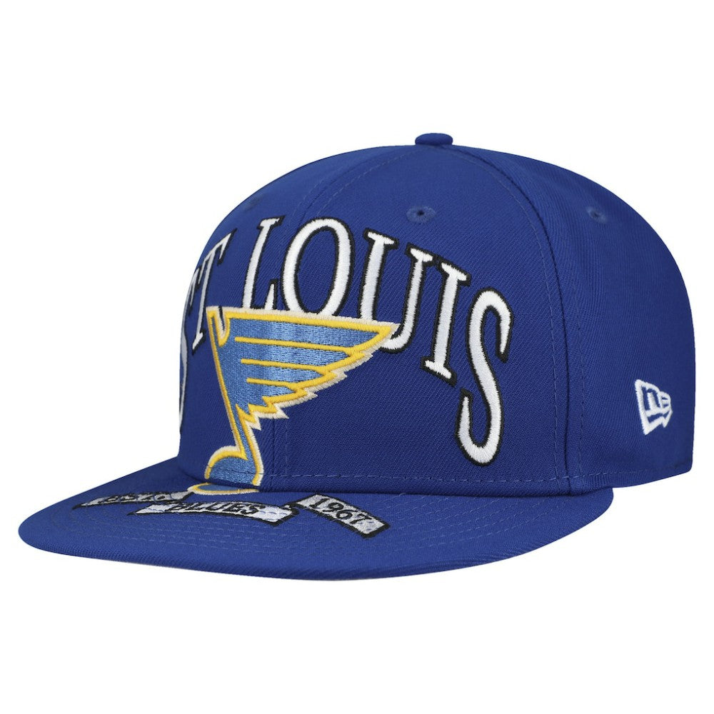 NHL St. Louis Blues New Era Oversized Vintage Arch 59Fifty Fitted Hat