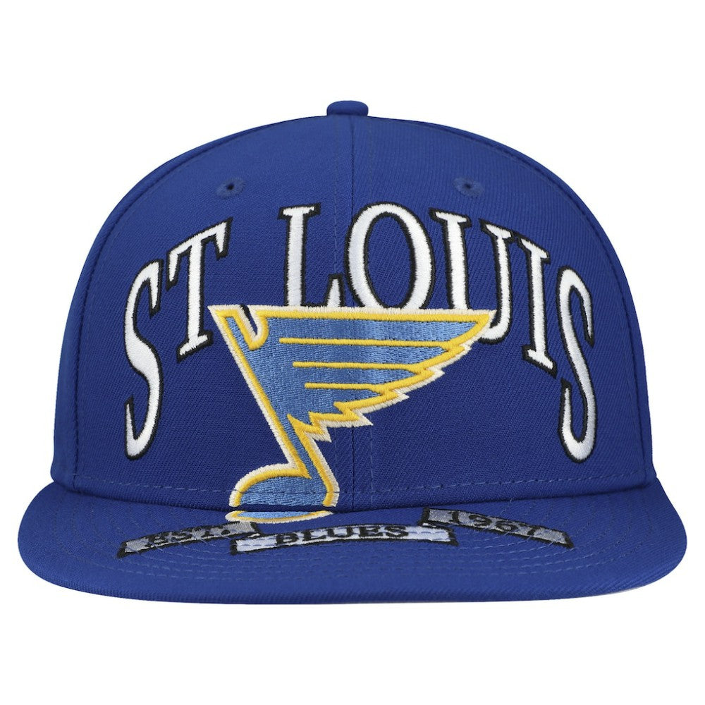 NHL St. Louis Blues New Era Oversized Vintage Arch 59Fifty Fitted Hat