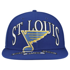 NHL St. Louis Blues New Era Oversized Vintage Arch 59Fifty Fitted Hat