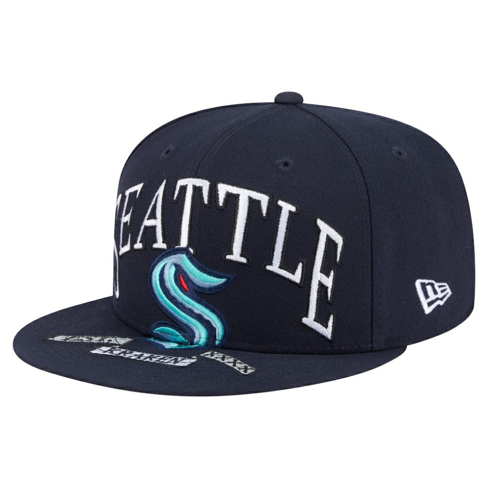 NHL Seattle Kraken New Era Oversized Vintage Arch 59Fifty Fitted Hat