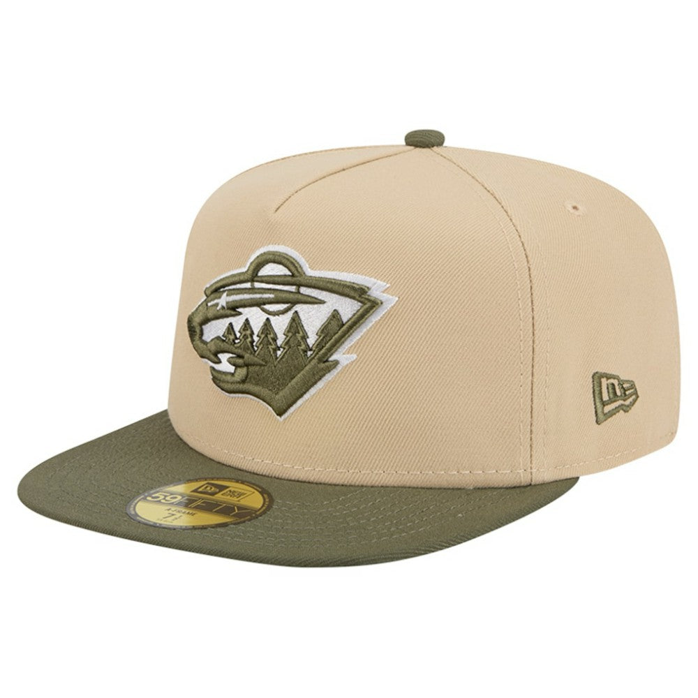 NHL Minnesota Wild New Era Color Pack Two-Tone 59FIFTY A-Frame Fitted Hat